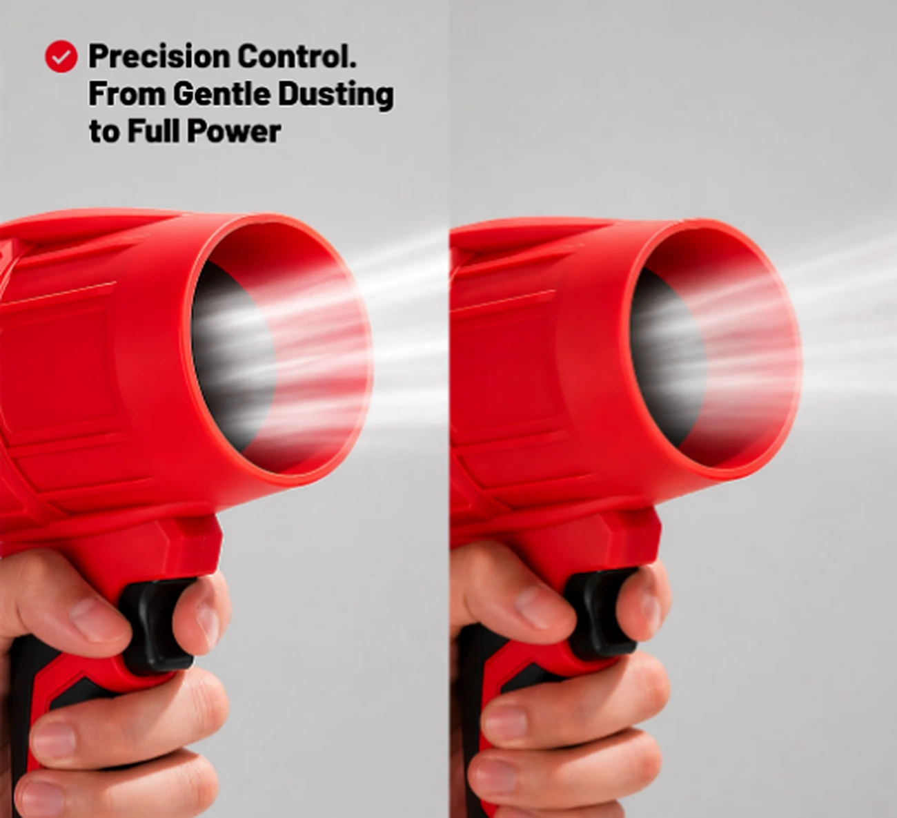 Wood Ranger Leaf Blower — precision airflow control from gentle dusting to full power