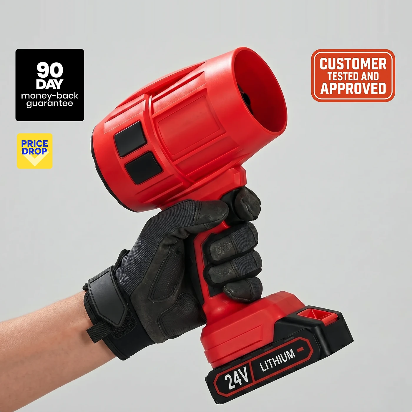 Order the Wood Ranger Leaf Blower — handheld 24V cordless blower with 90-day money-back guarantee