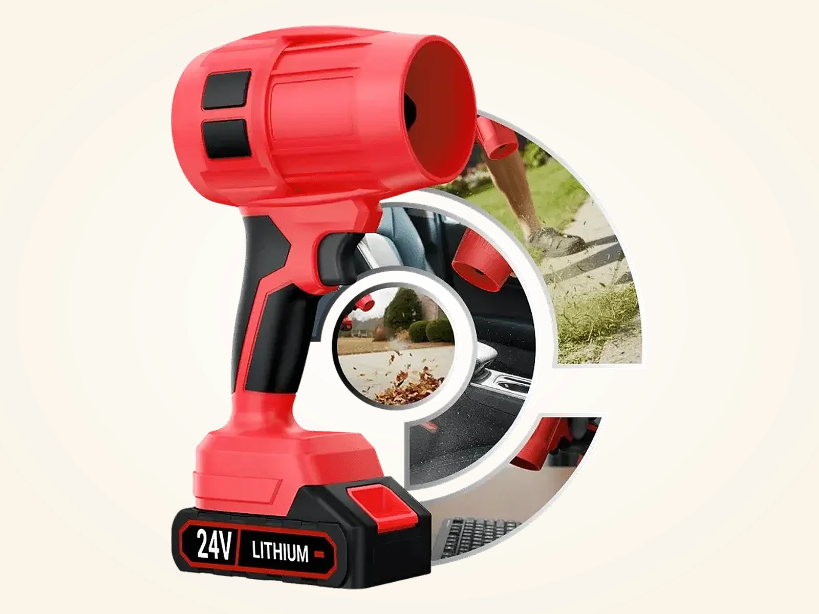 Wood Ranger Leaf Blower — handheld cordless design